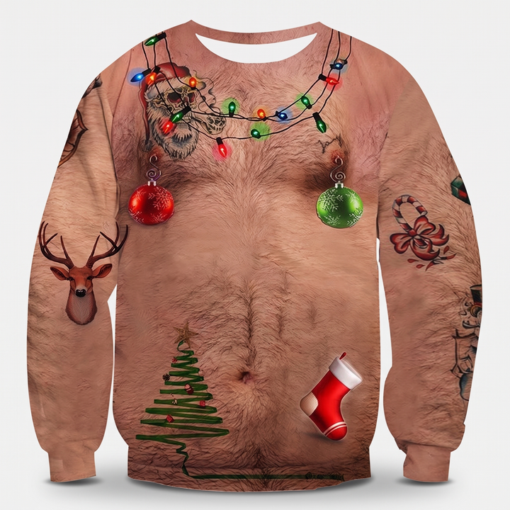 Tan Hairy Chest Ornaments