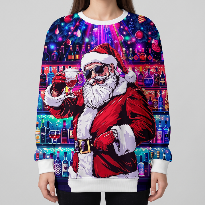 Purple Cyber Santa