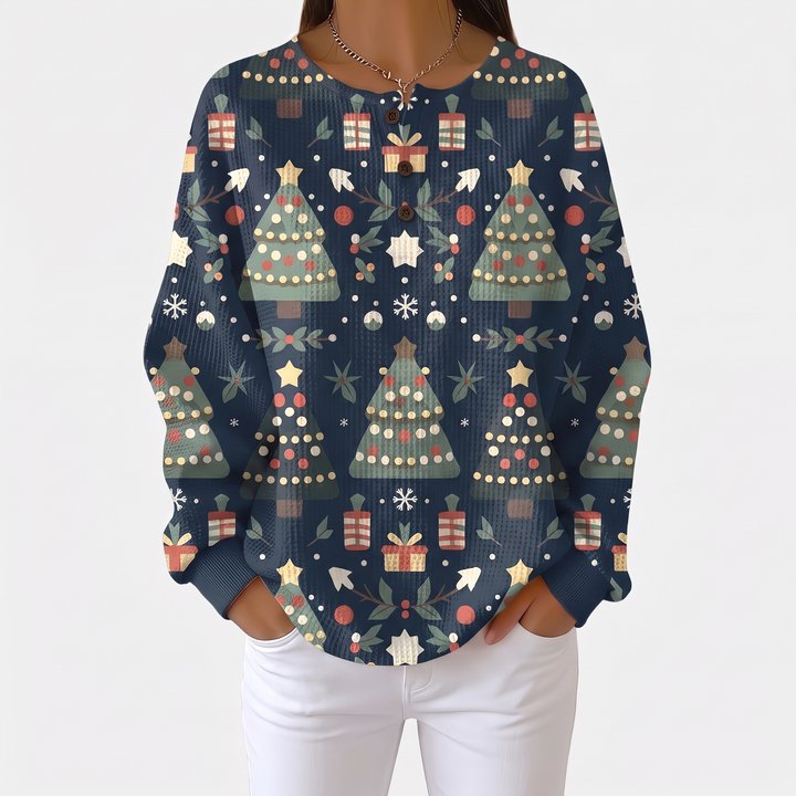 Navy Ornament Print