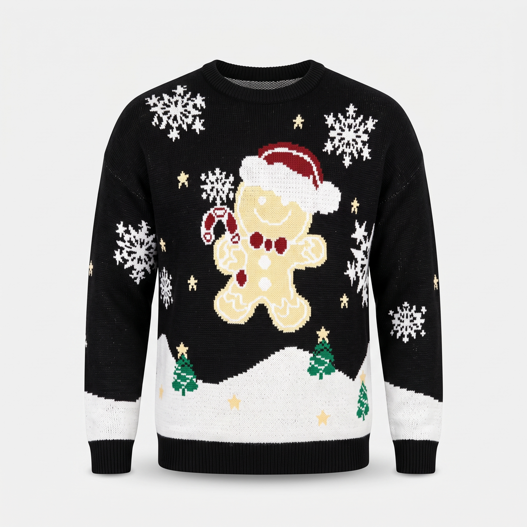 Black Gingerbread Print