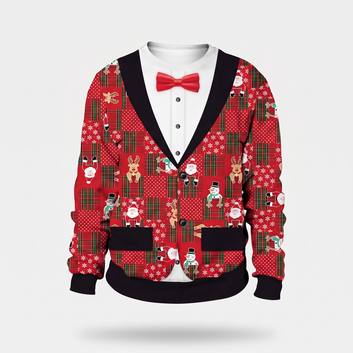 Red Plaid Tuxedo