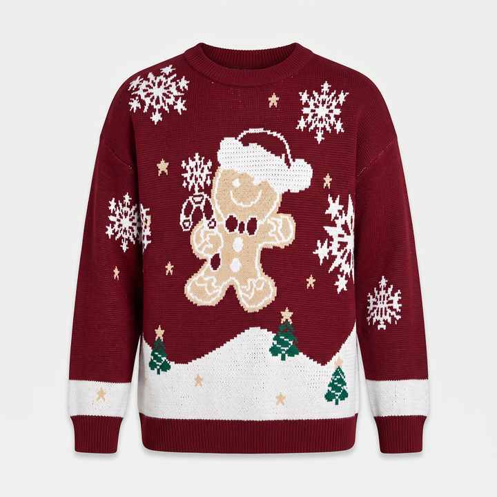 Burgundy Gingerbread Print
