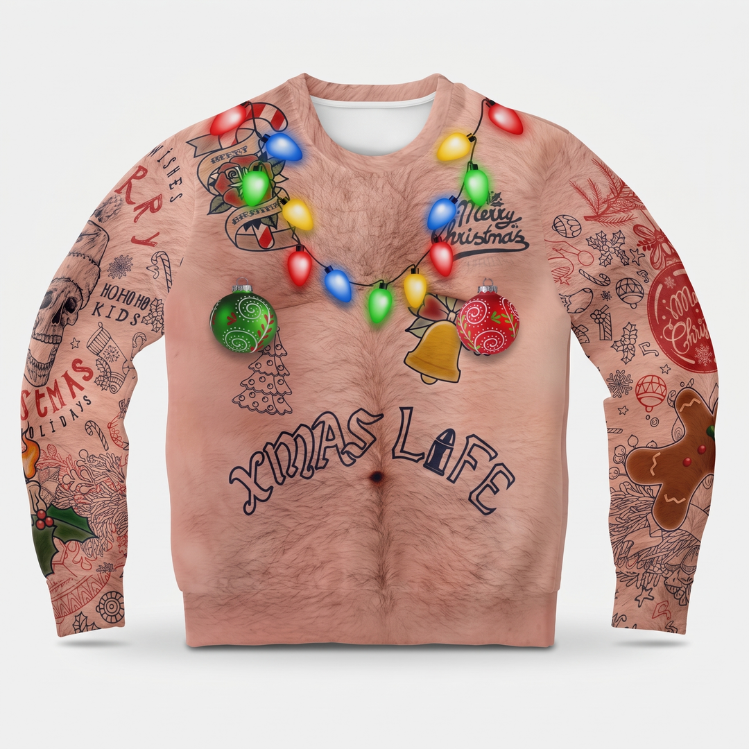 Tan Tattooed Chest Lights