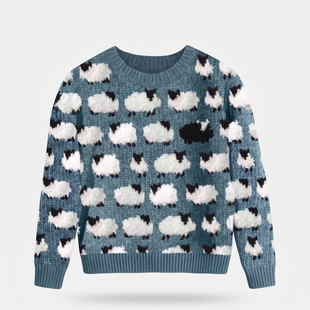 Teal Sheep Knit