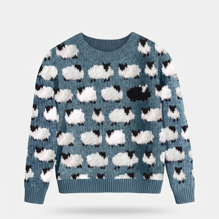 Teal Sheep Knit