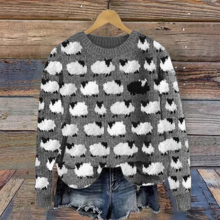 Charcoal Sheep Knit
