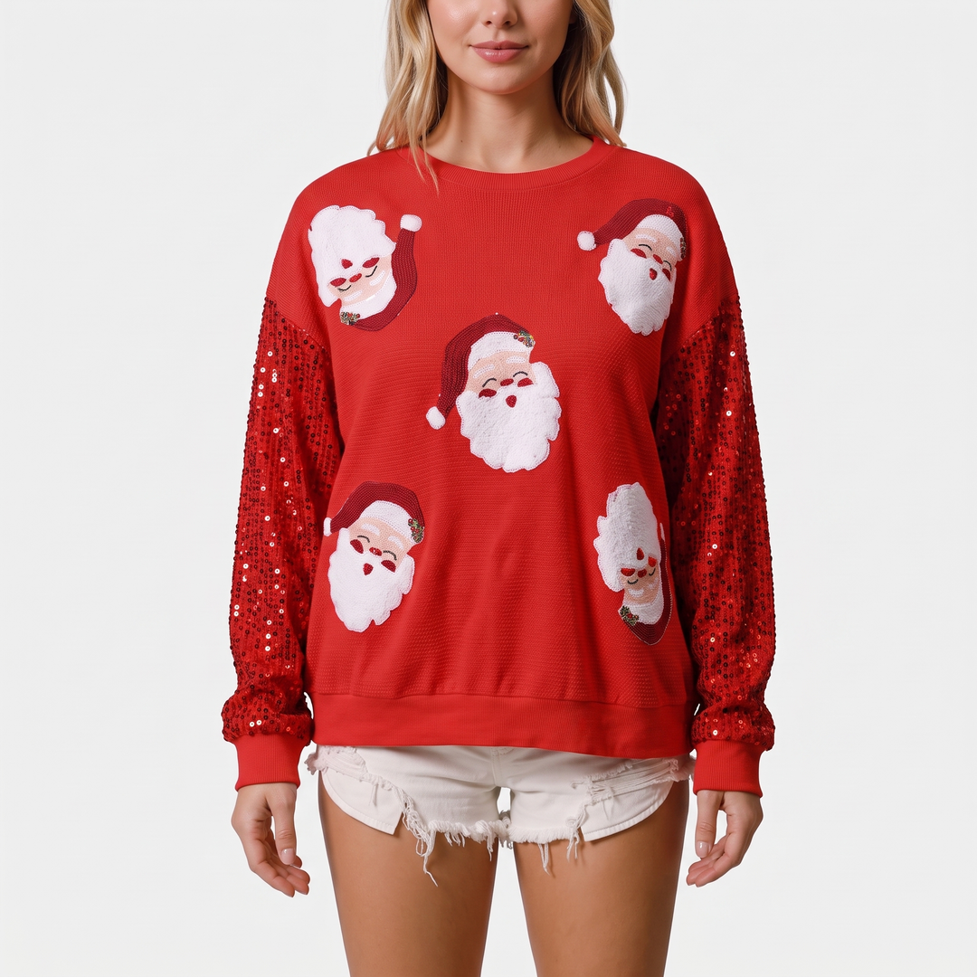 Red Santa Print