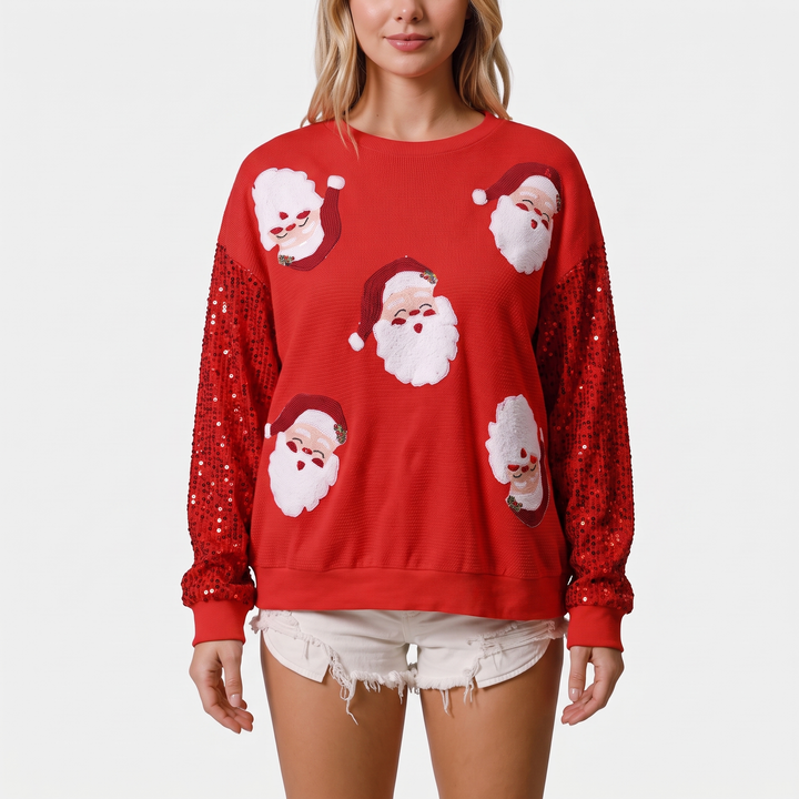 Red Santa Print