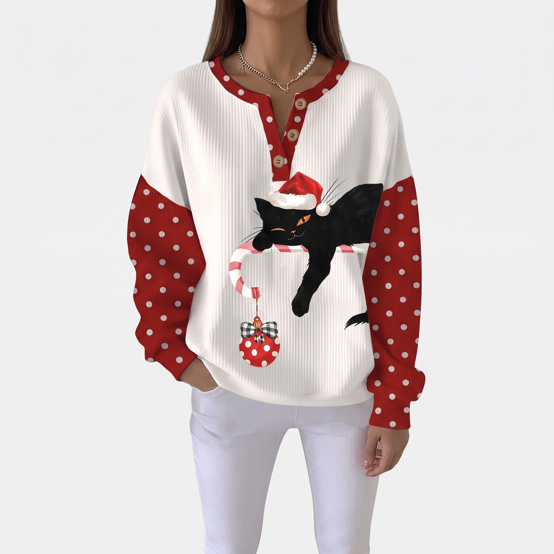 Cream Polka Cat
