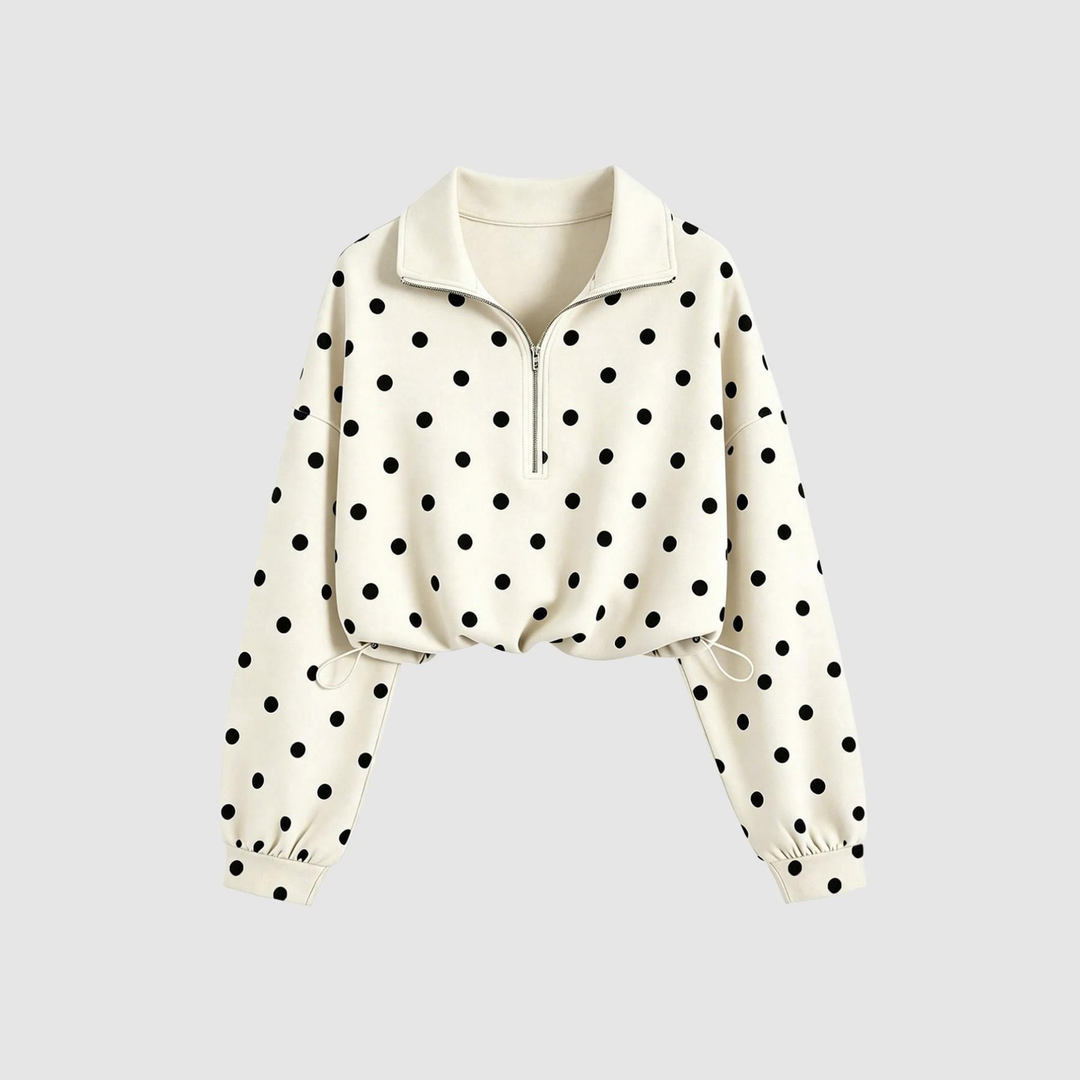 White Polka Dot