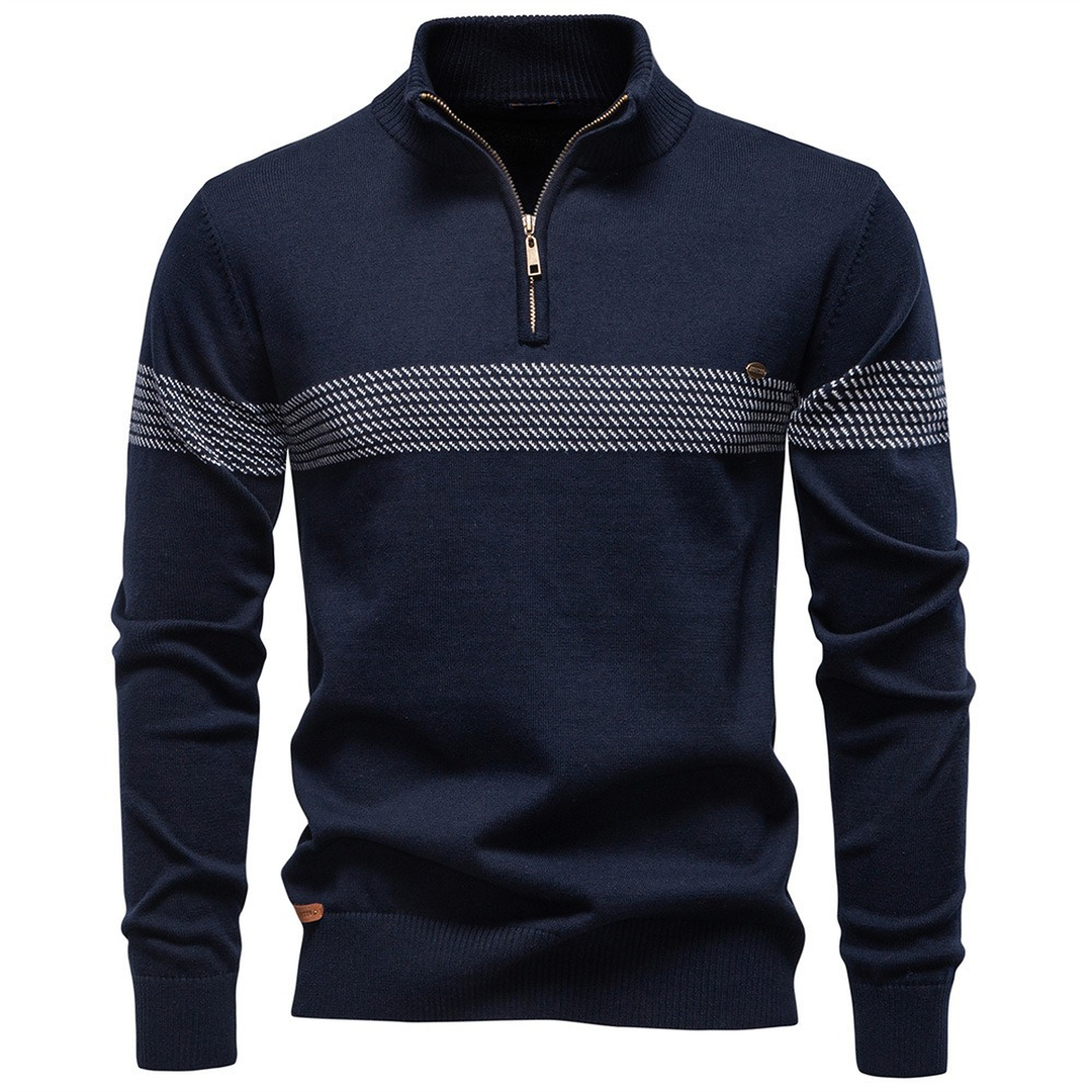 Navy Striped Chest Band