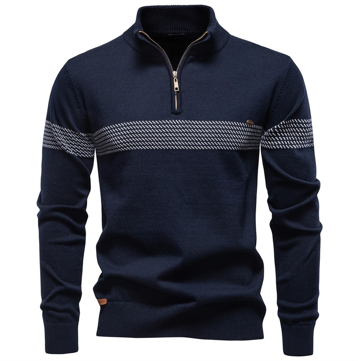 Navy Striped Chest Band