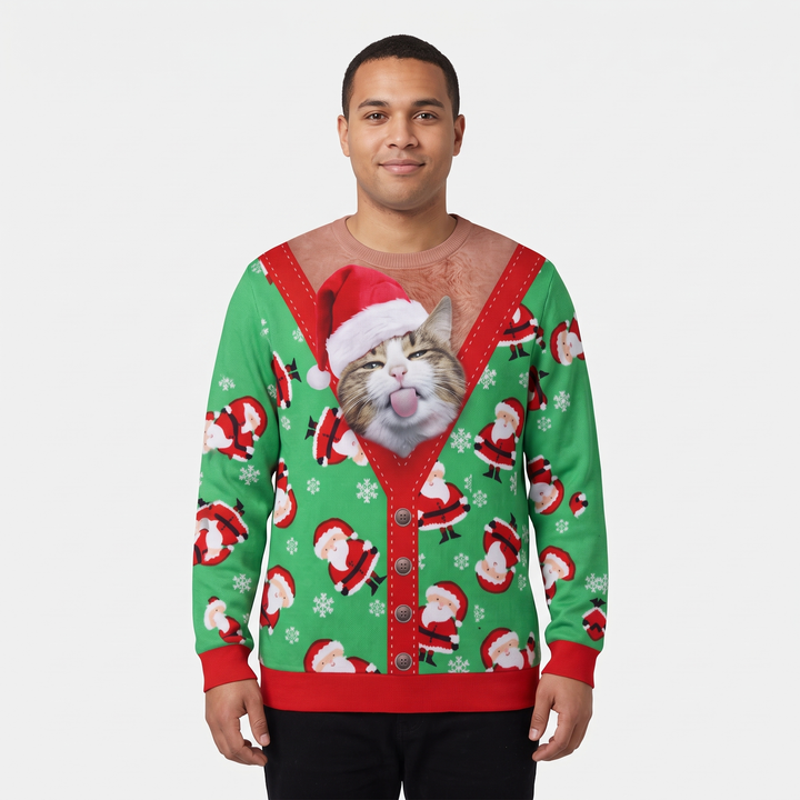 Green Santa Cats