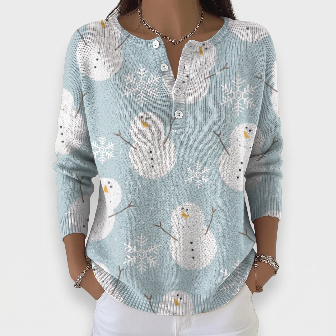 Sky Blue Snowman