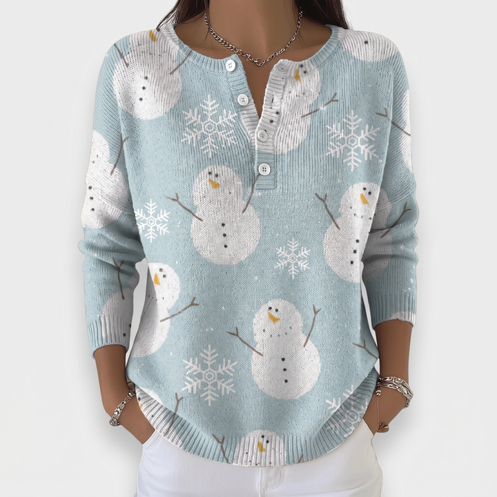 Sky Blue Snowman