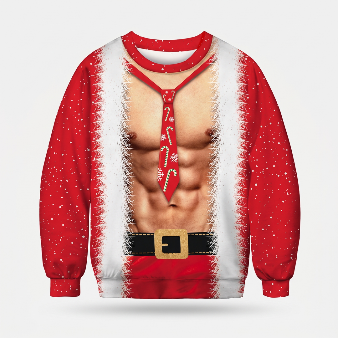 Red Santa Abs Tie