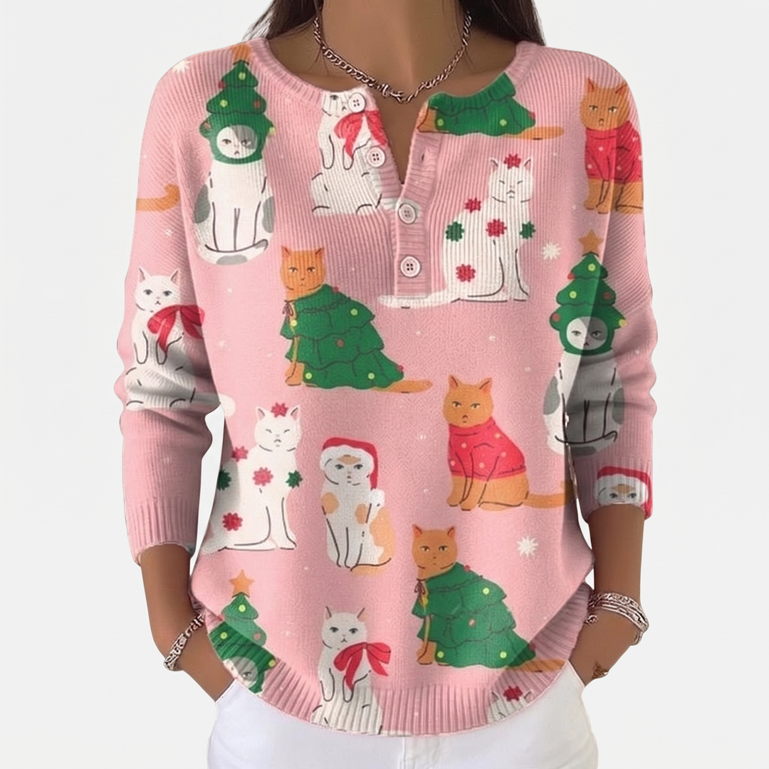 Pink Festive Cats