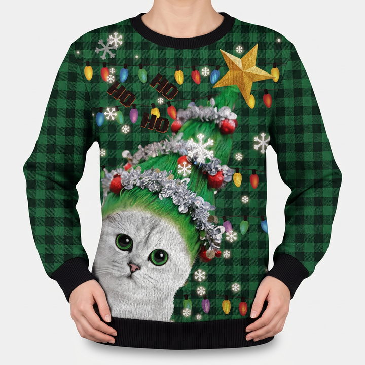 Green Plaid Cat