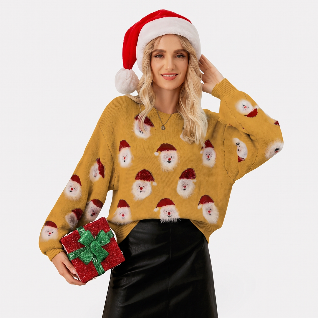 Gold Santa Print