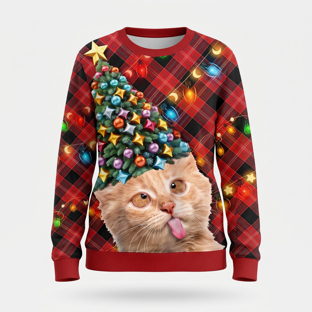 Red Plaid Cat
