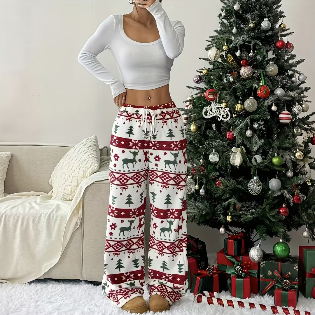 White Reindeer Print