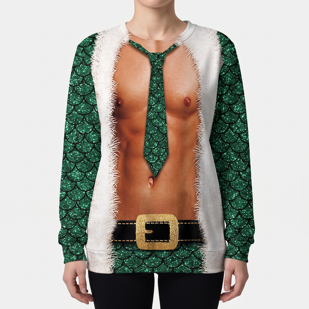 Green Scale Muscle Tie