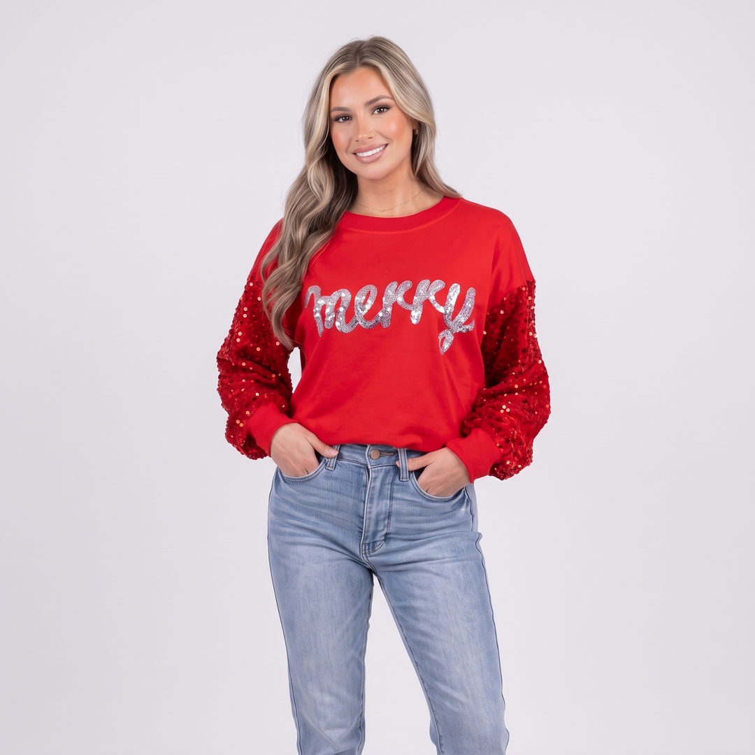Red Sequin Merry