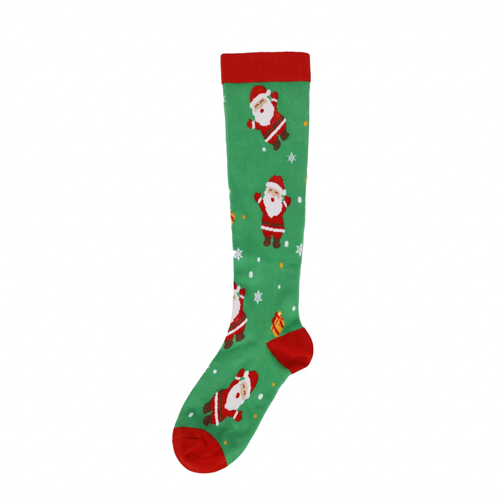 Green Santa Print