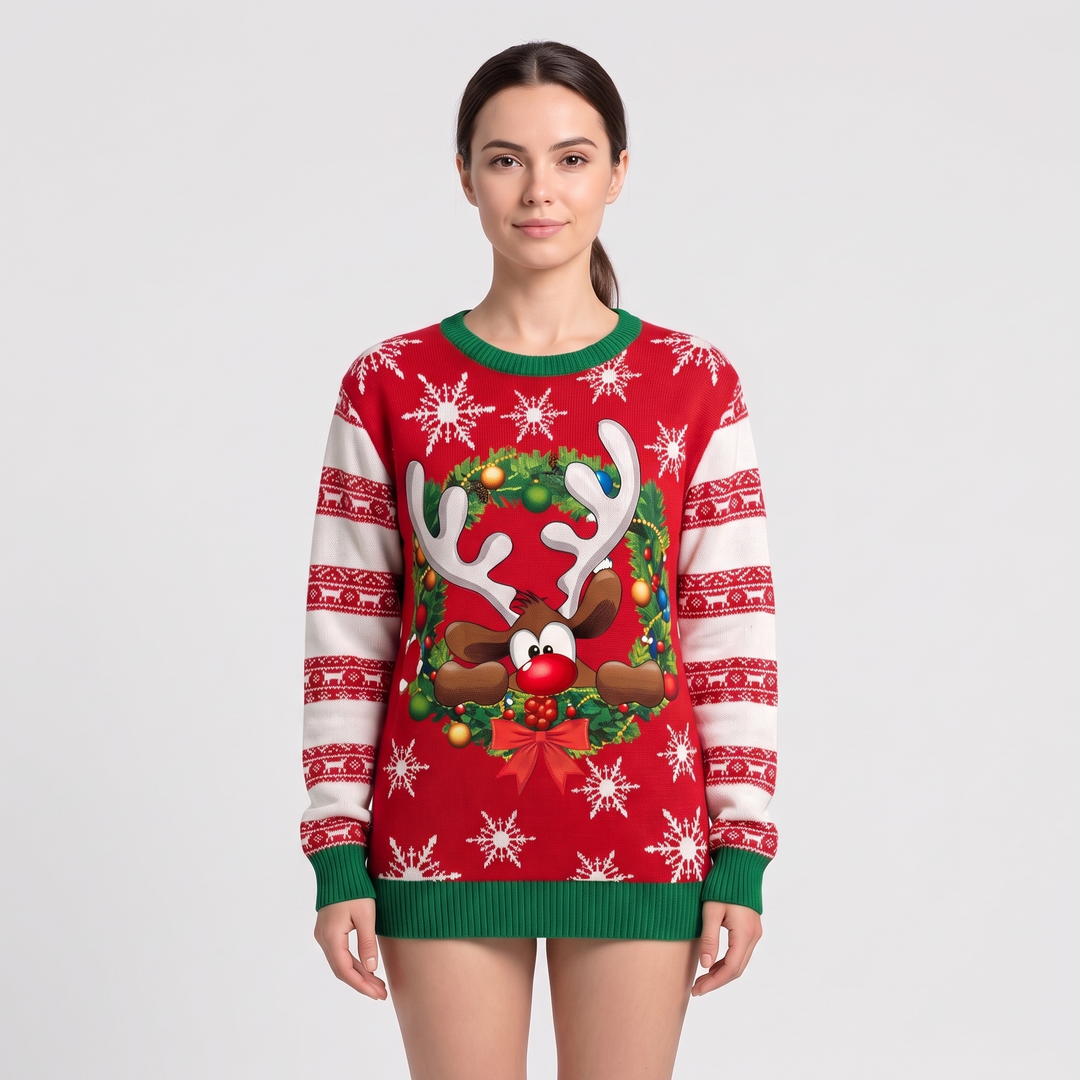 Red Reindeer Fair Isle