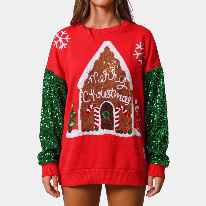 Red Gingerbread Print