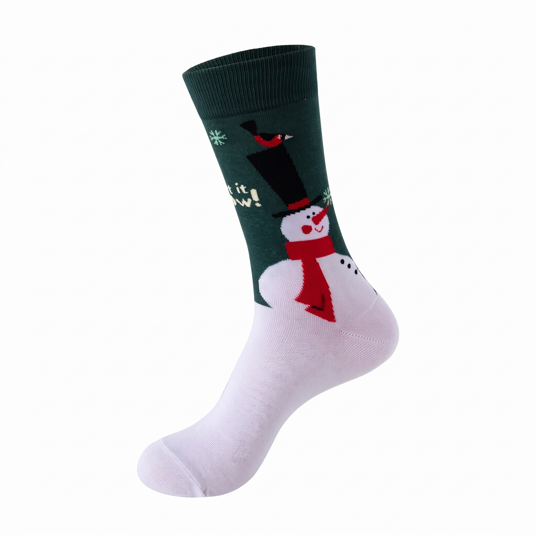 Green White Snowman