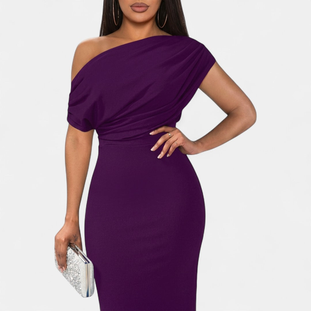 ROSELYN | Elegant Off-Shoulder Bodycon Evening Gown