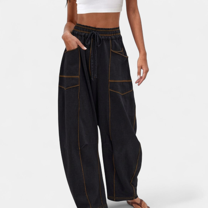 RYZA | Baggy Wide Leg Joggers with Cozy Fleece Lining