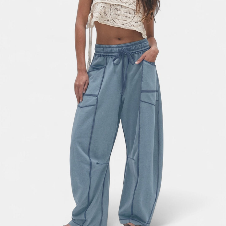 RYZA | Baggy Wide Leg Joggers with Cozy Fleece Lining