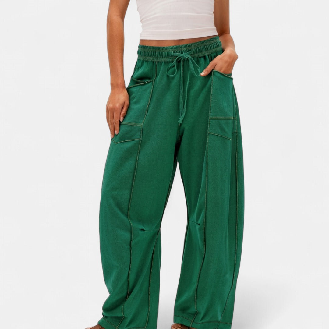 RYZA | Baggy Wide Leg Joggers with Cozy Fleece Lining