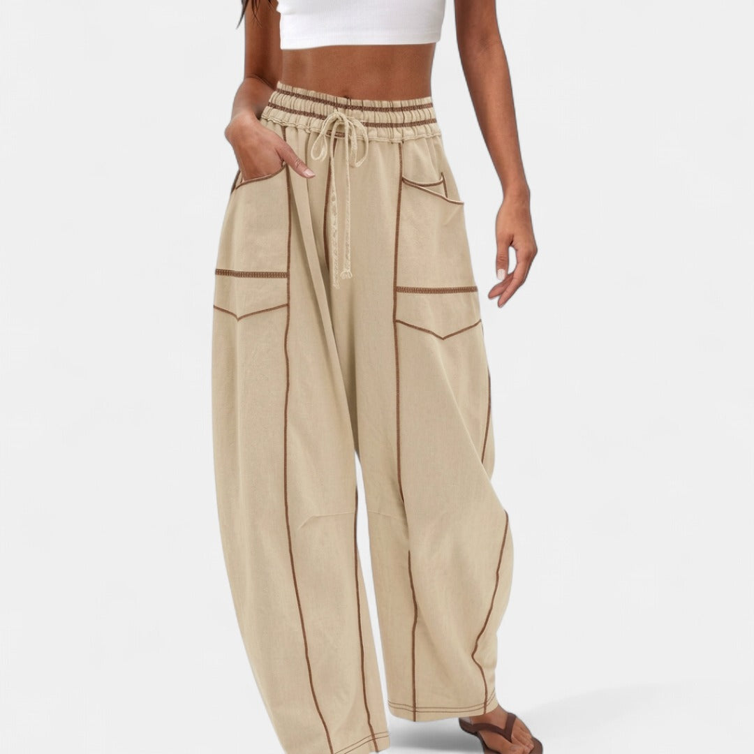 RYZA | Baggy Wide Leg Joggers with Cozy Fleece Lining
