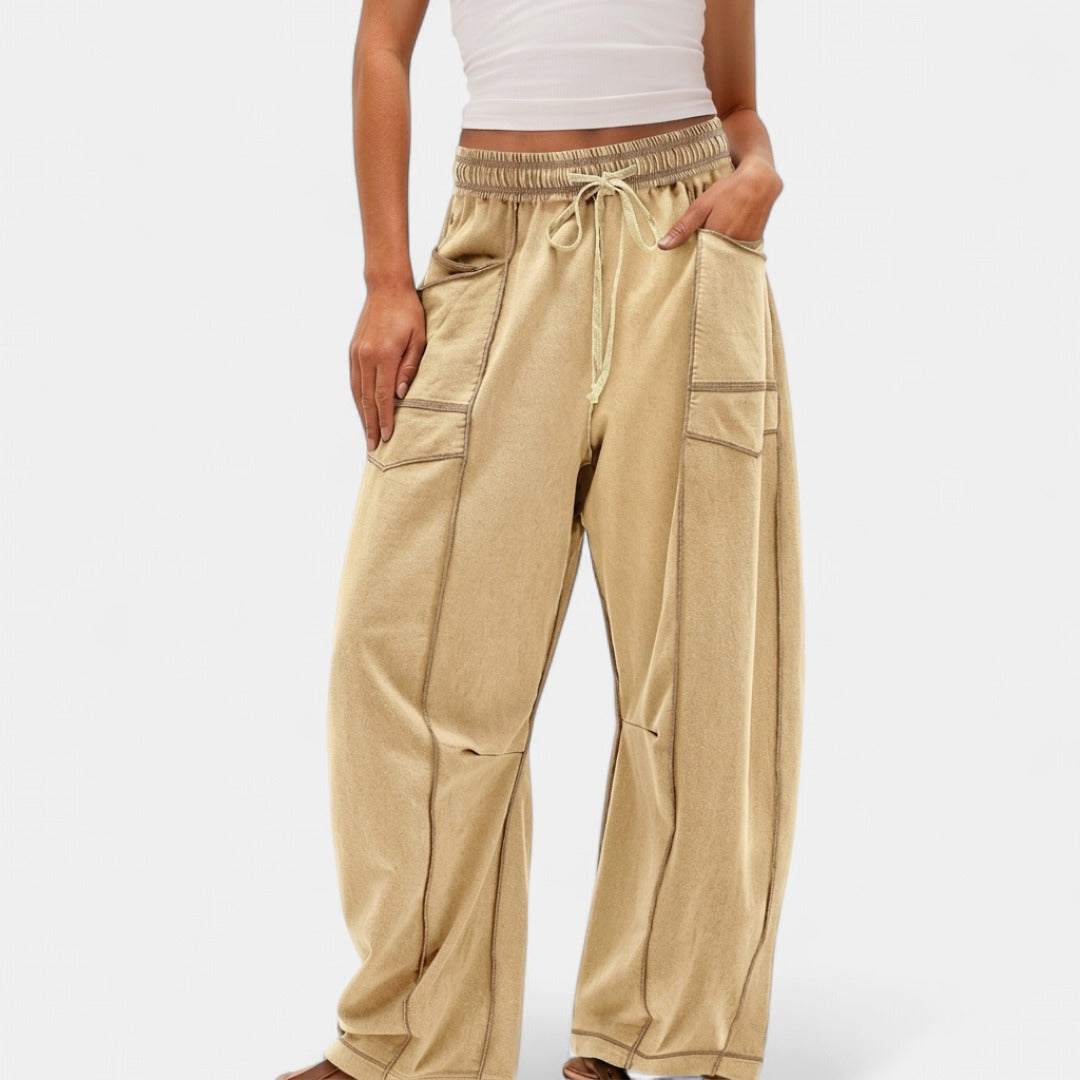 RYZA | Baggy Wide Leg Joggers with Cozy Fleece Lining