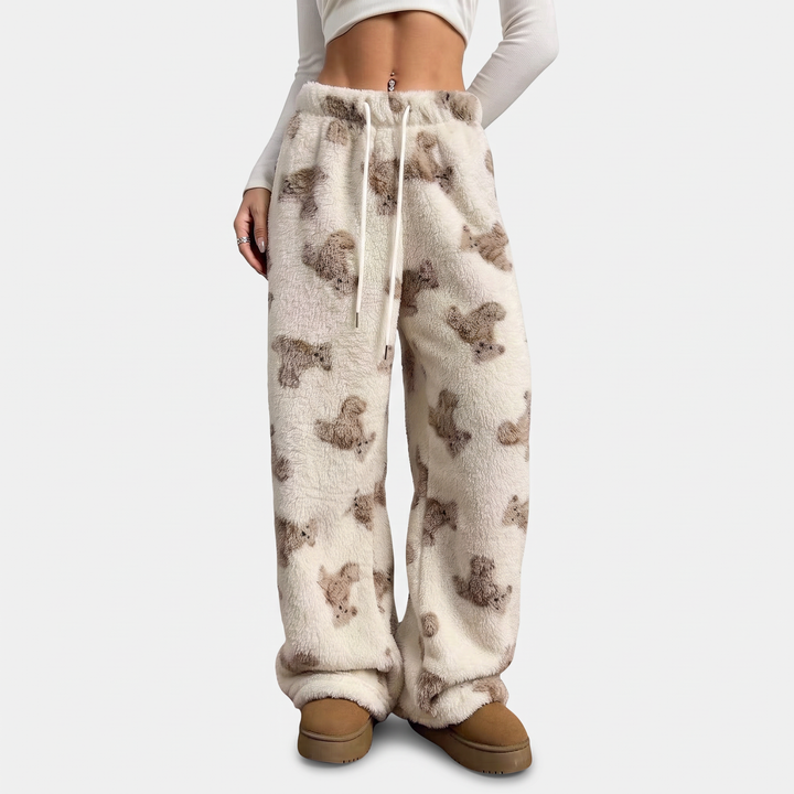 Cream Bear Print