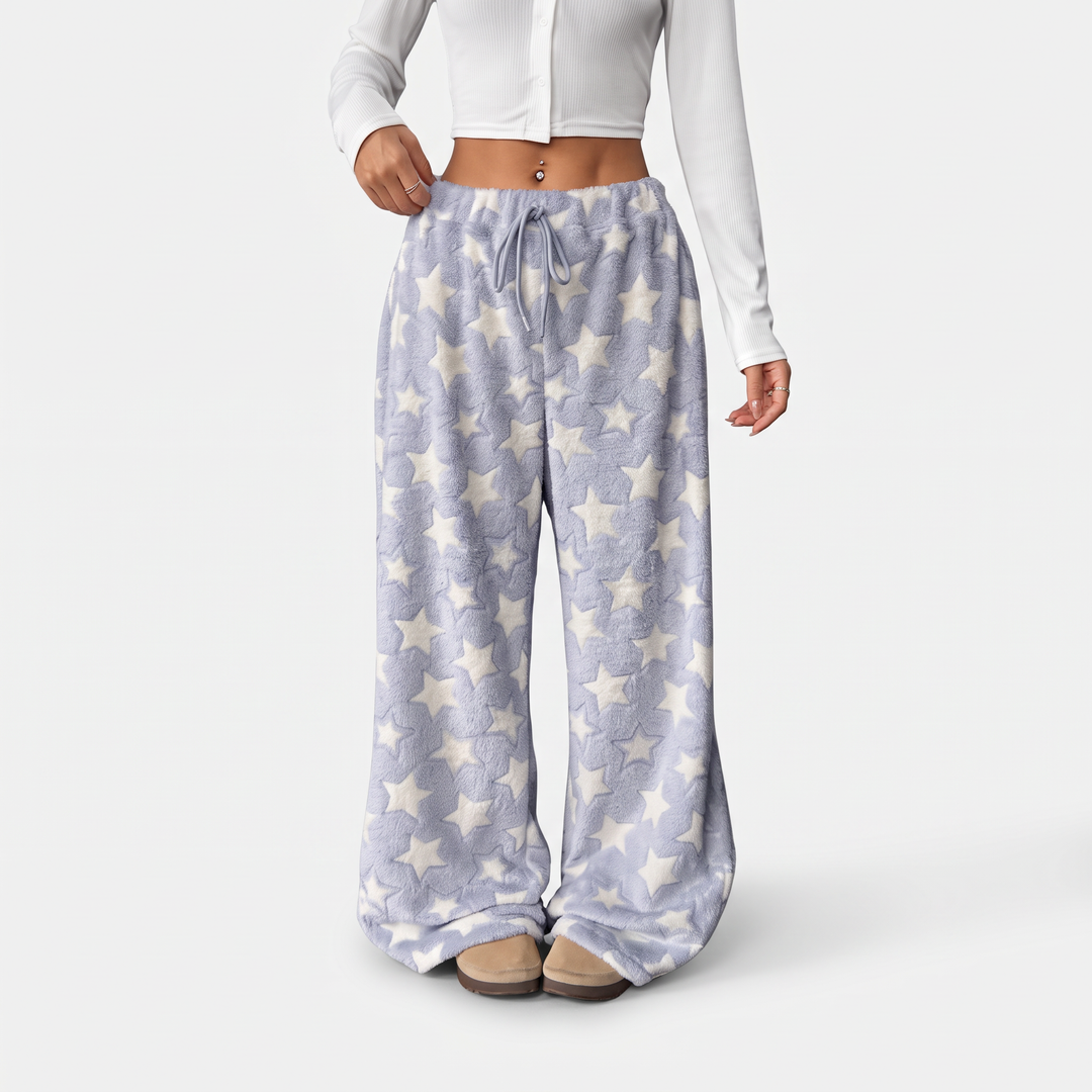 Light Blue Star Print