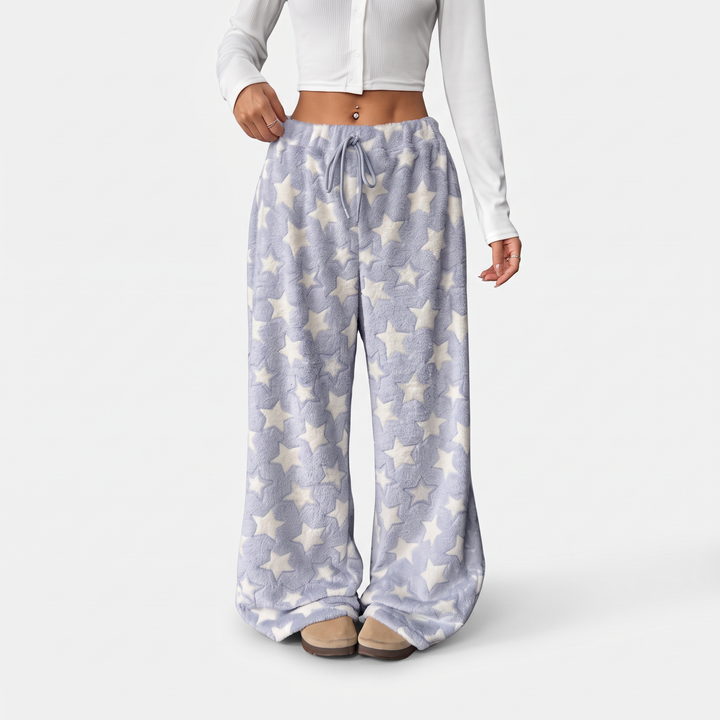 Light Blue Star Print