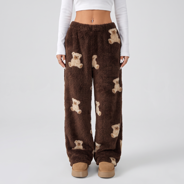 Dark Brown Bear Print