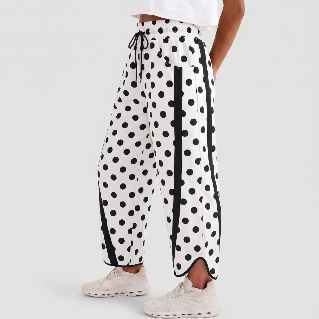 White Polka Dot